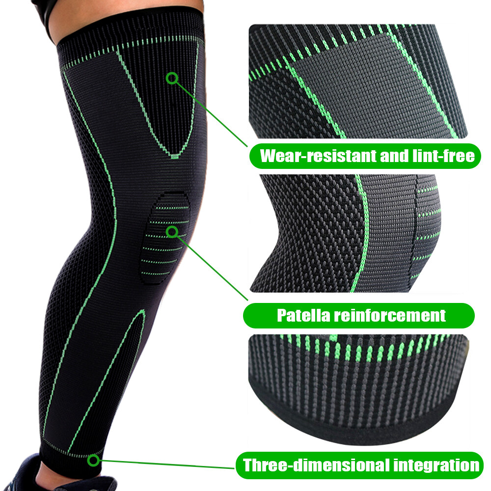 Women Men Leg Brace Thigh Compression Sleeve Socks Knee Calf Support Pain Relief