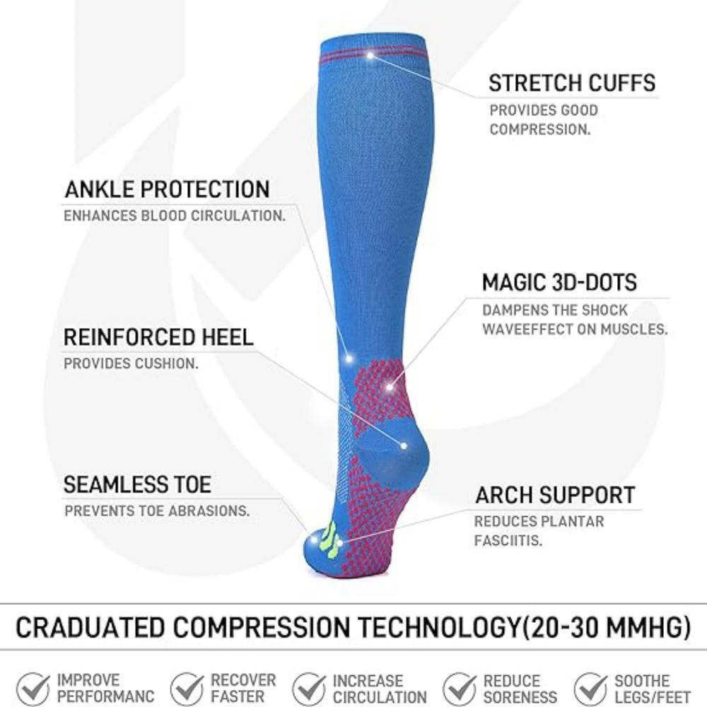 Professional Running Basketball Elastic Marathon Medical Long Compression Socks