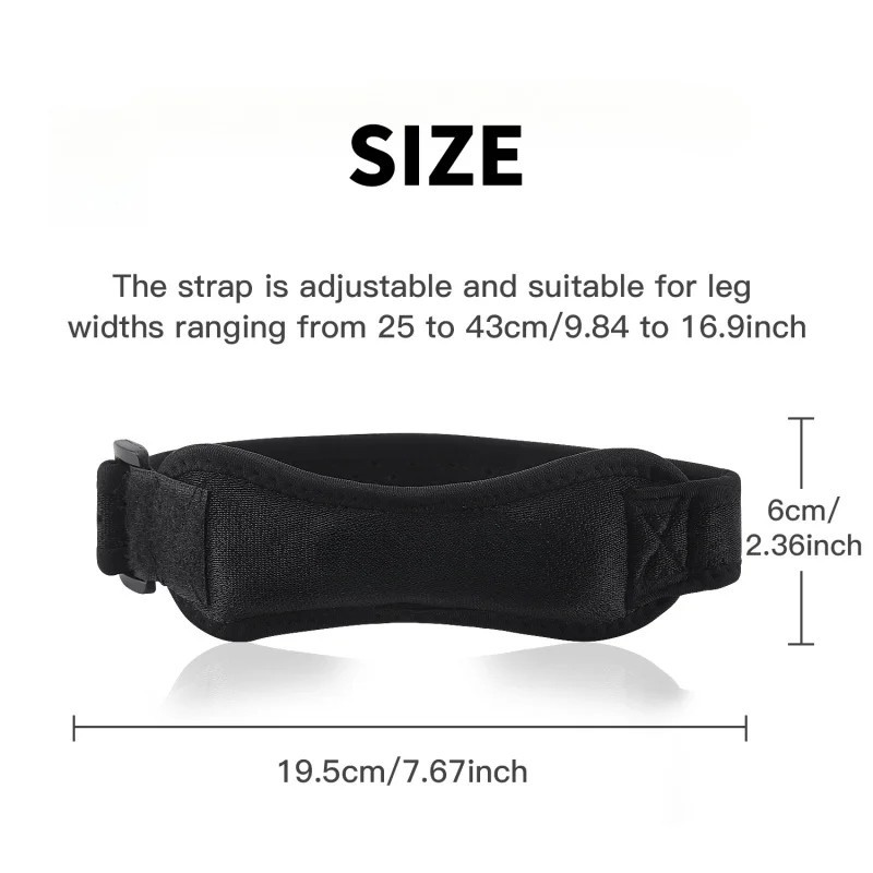 Adjustable Patellar Tendon Knee Support Strap Brace Compression Basketball Pad