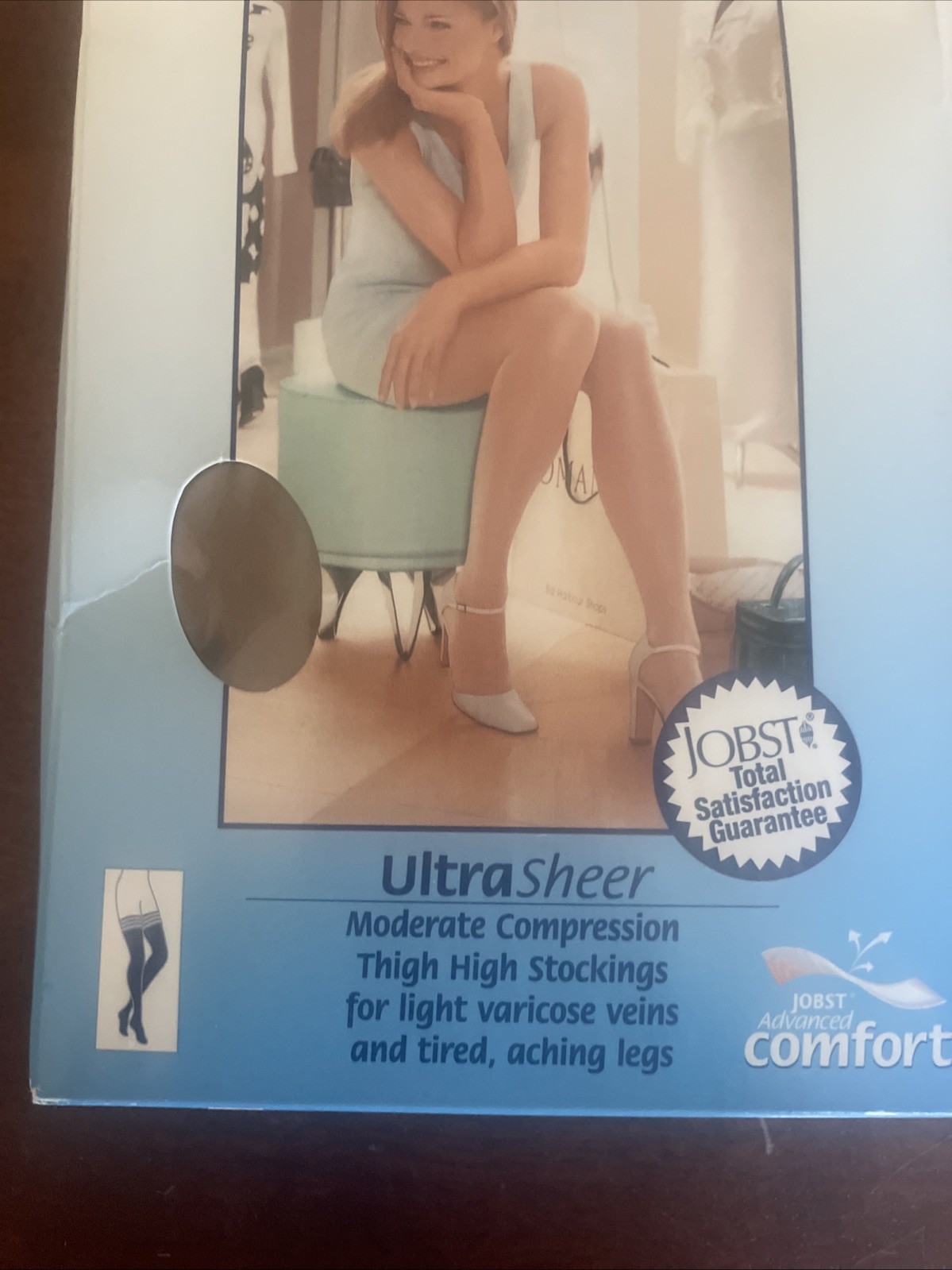 JOBST Sun Bronze 15-20 mmHg Thigh Medical Legwear LARGE 119383 UltraSheer
