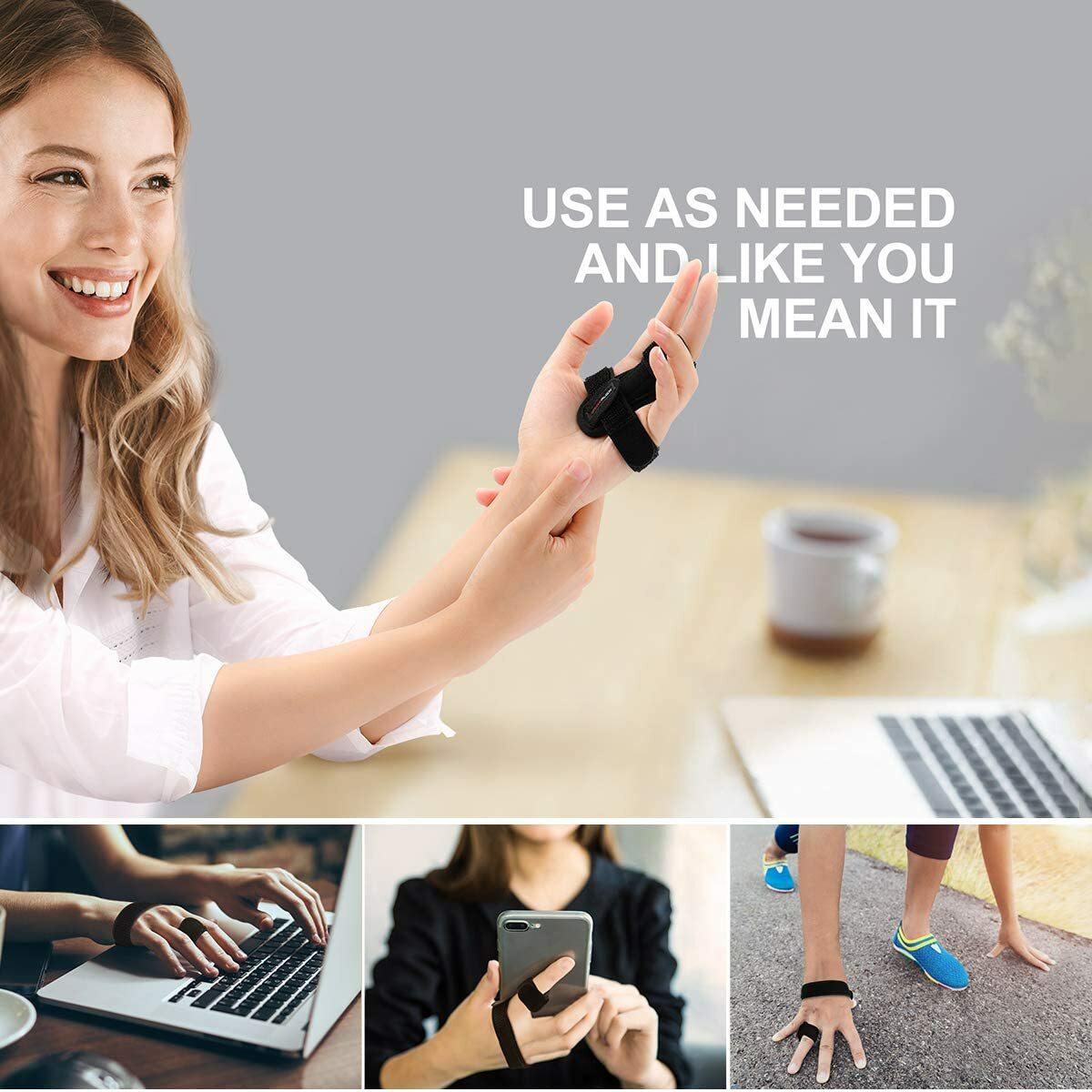 Doeplex Trigger Finger Splint Brace Adjustable Thumb Brace Arthritis Pain Relief