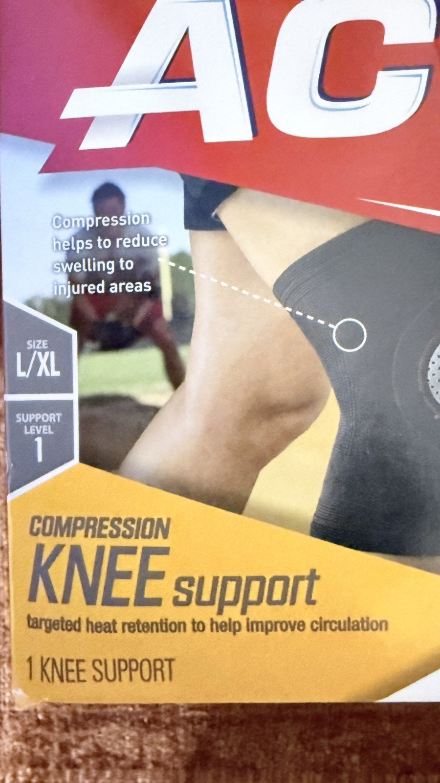 Ace Knee Compression Support – 1 Knee Support – Size L