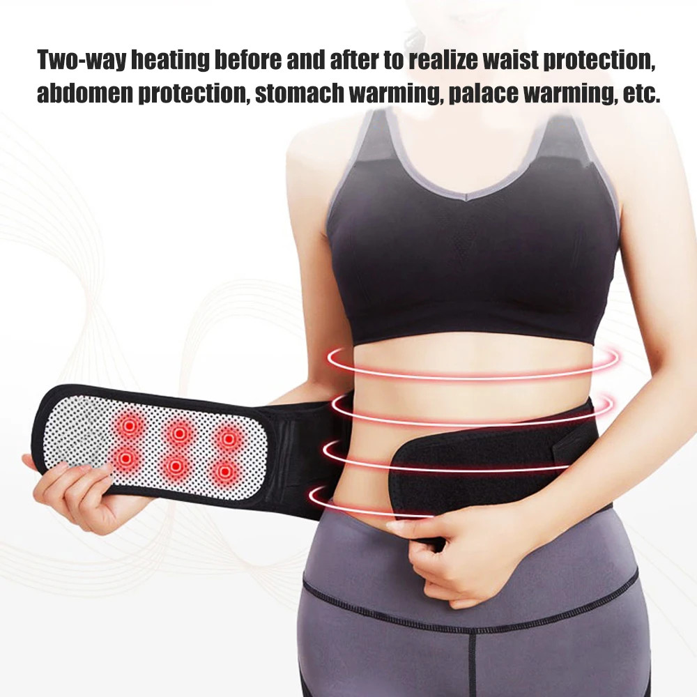 Tourmaline Self-heating Magnetic Therapy Waist Belt Lumbar Support Back Waist