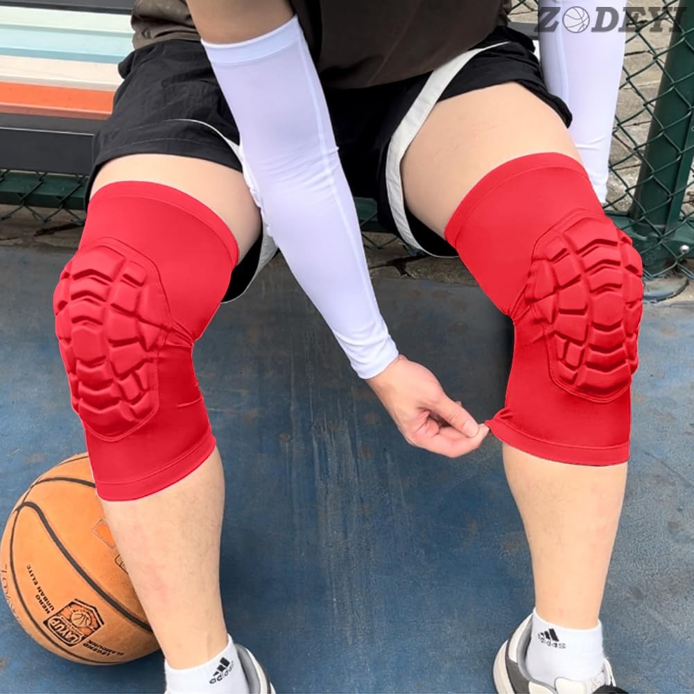 Knee Compression Sleeves for Wrestling, Football, Basketball, Volleyball 2 Pcs