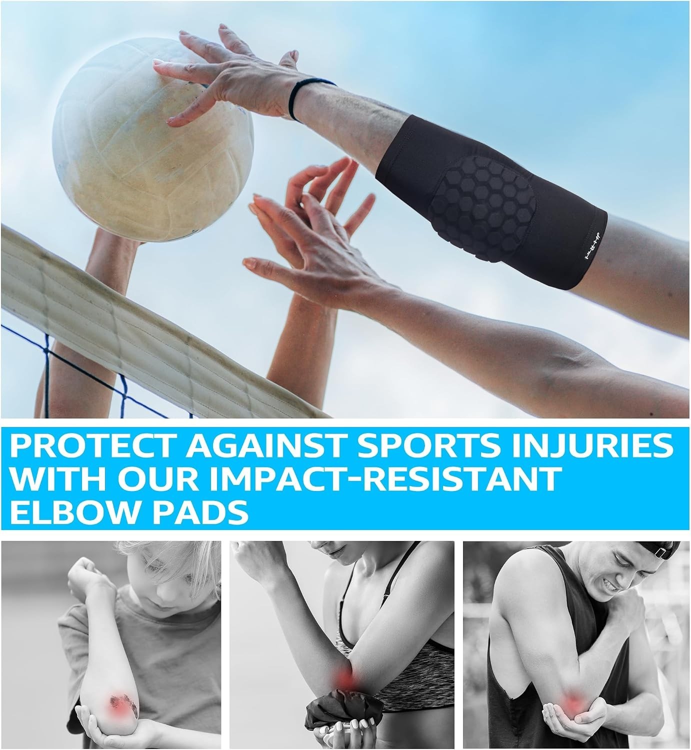 Elbow Pads for Teenagers Men and Women – Basketball Baseball Elbow Brace for …