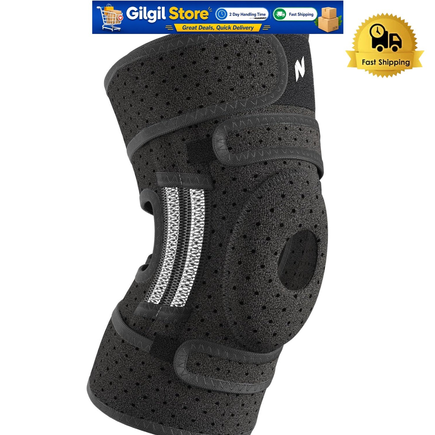 Adjustable Elite Knee Support for Meniscus Tears, Arthritis & Active Lifestyle