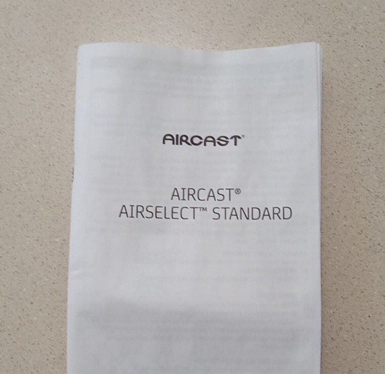 Aircast DJO Softstrike Inflatable Size Medium Gray Walking Boot w/locking Wheel