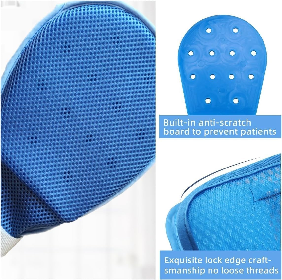 Restraint Gloves Mitts for Dementia & Alzheimer’s Patients – Soft Padded Safe…