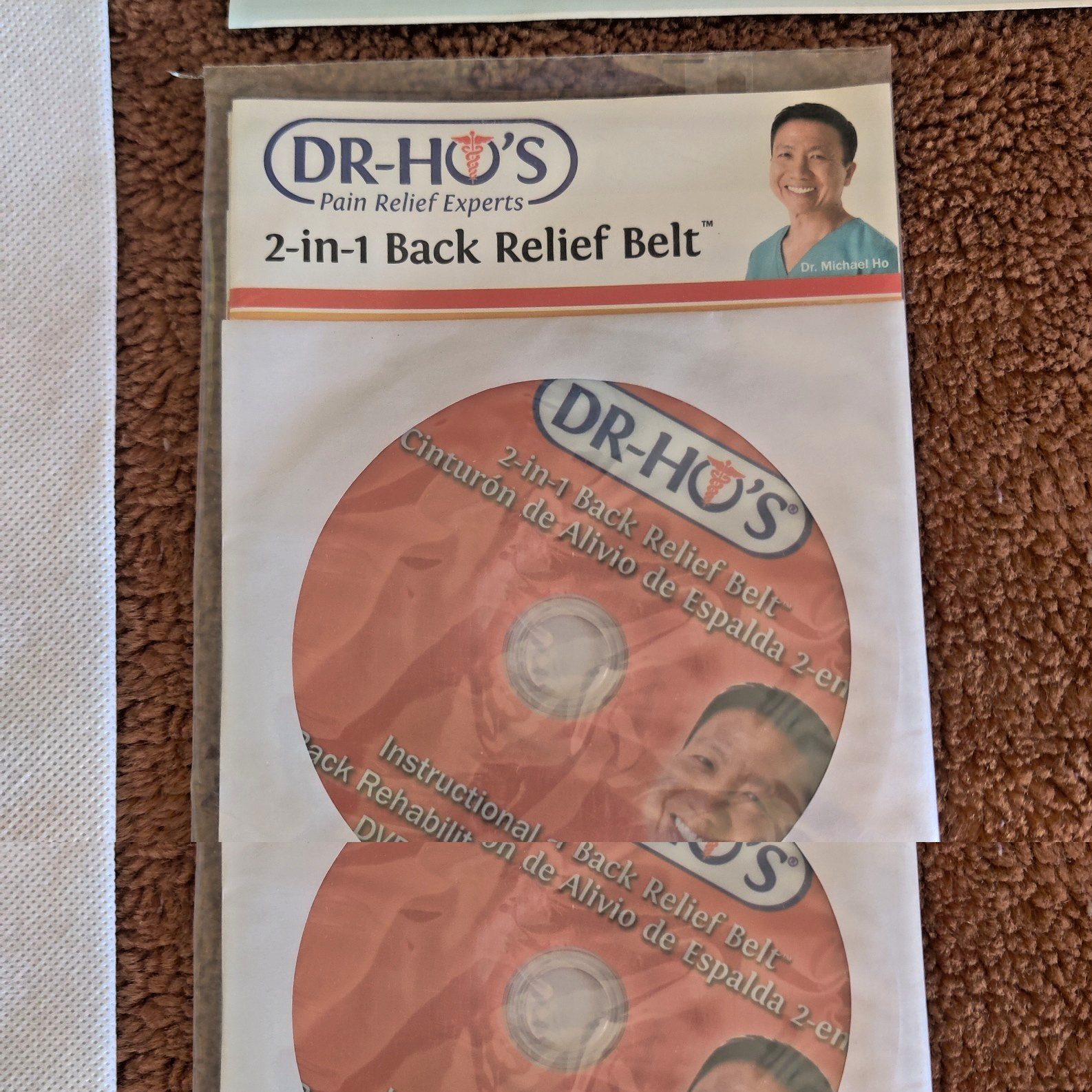 DR-HO’S 2-in-1 Decompression Belt Lower Back Pain Relief Size A 42-55 Inches