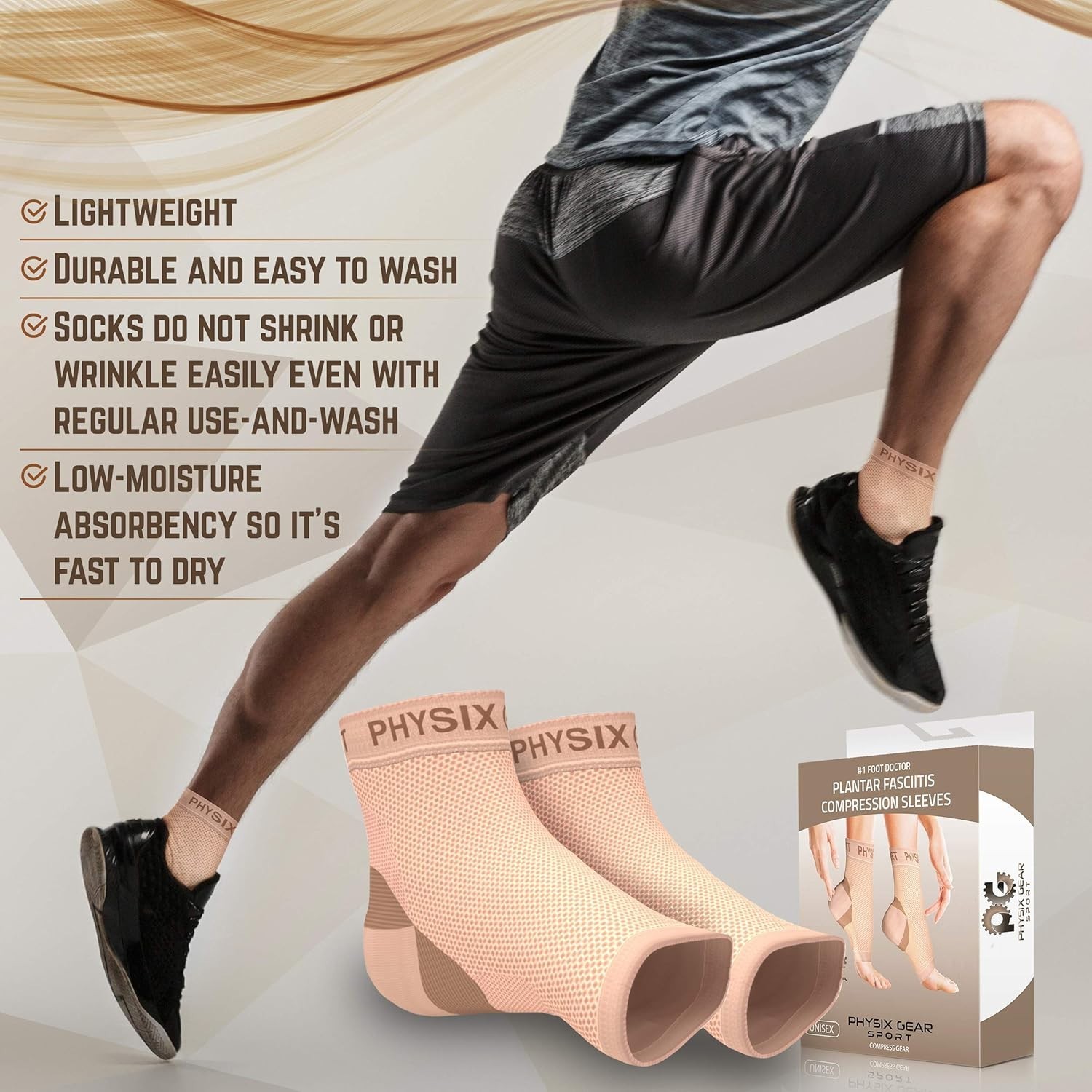 Snug Fit Plantar Fasciitis Compression Socks for All-Day Comfort and Recovery