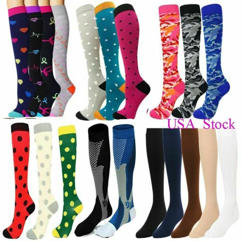Compression Socks Stockings Womens Mens Knee High Medical