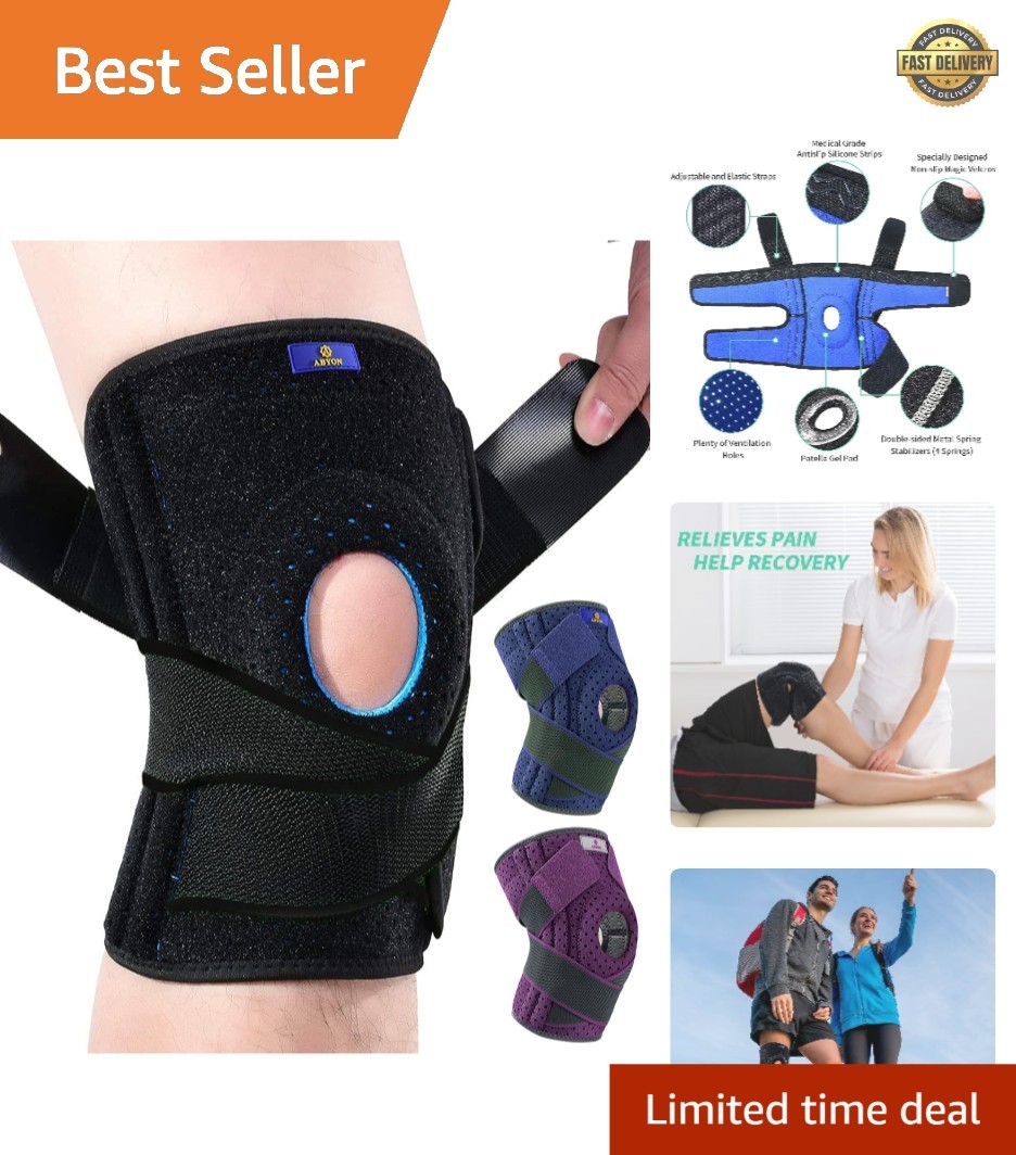 Knee Brace with Gel Pad for Pain Relief – Non-Slip, Adjustable, FSA/HSA Eligible