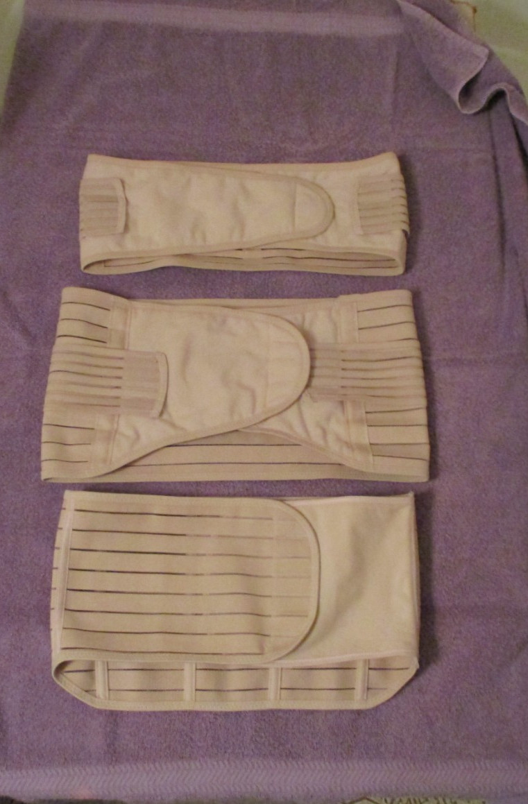 KaeBabies large beige Postpartum Recovery Support Belt 28-34″ 7″ front 9″ back