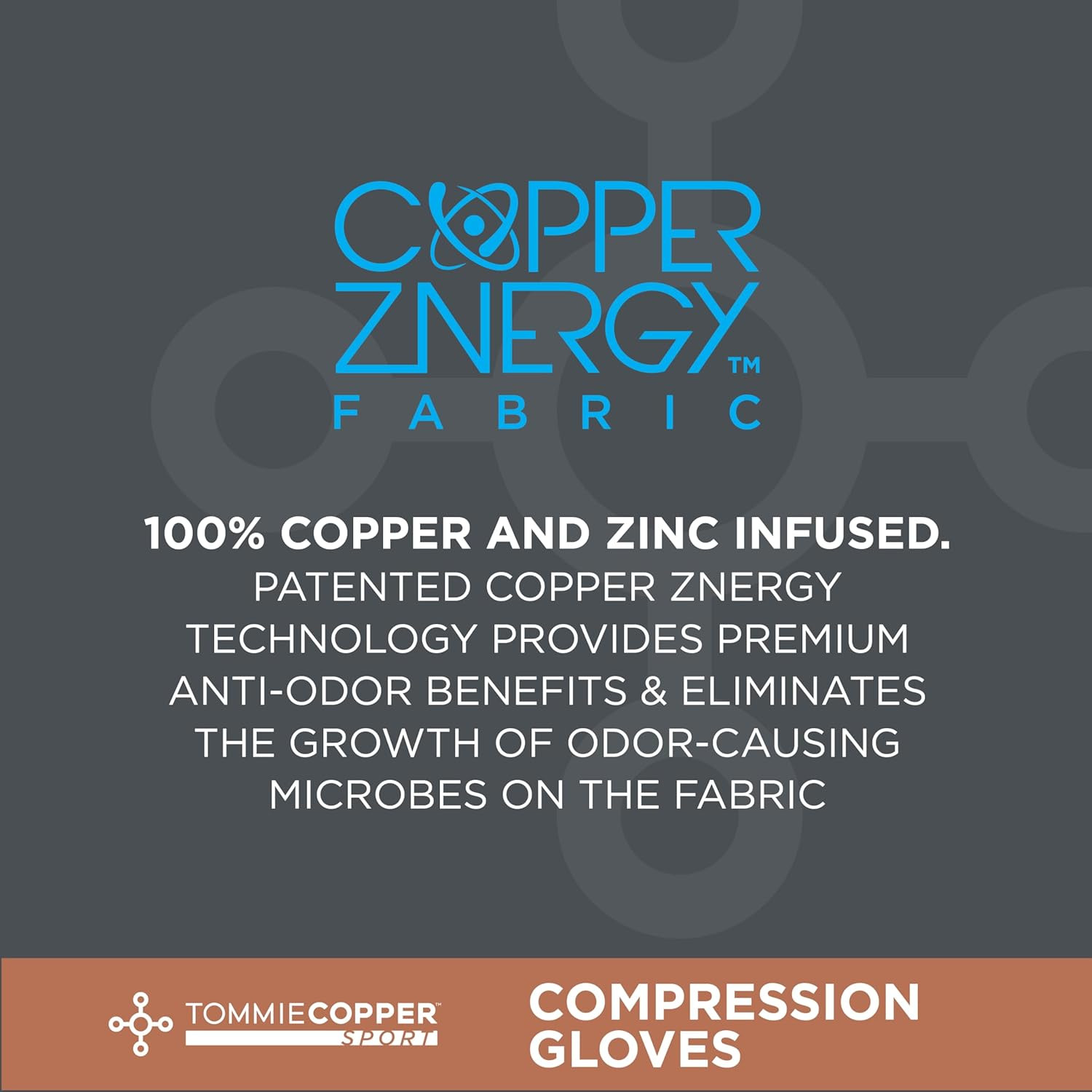 Tommie Copper Compression Gloves,Copper-Infused,Fabric Gloves, Adjustable Fit,Pa