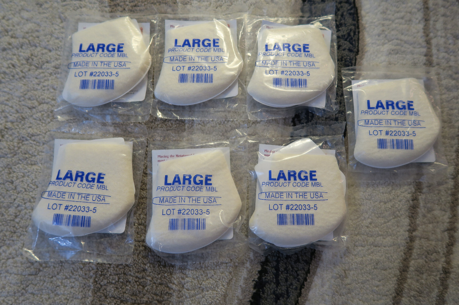 LOT OF 7 Hapad Metatarsal Bars Size L