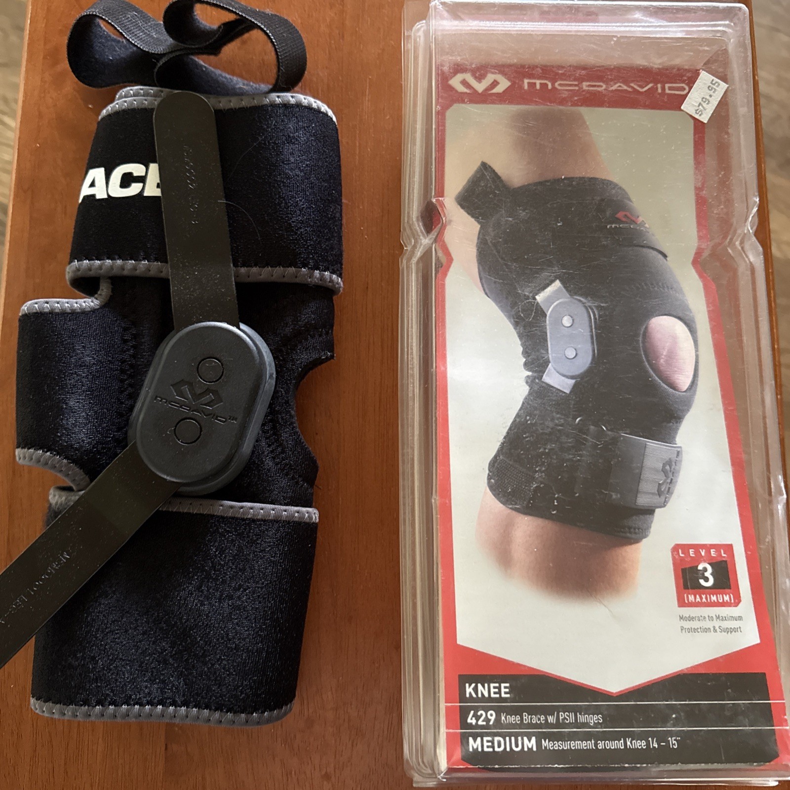 McDavid Level 3 429 Knee Brace with Polycentric Hinges Size Medium New Neoprene