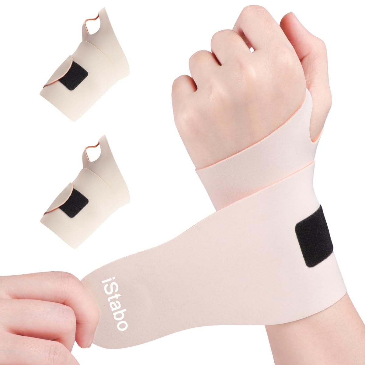 2 Pack Wrist Brace Support for Carpal Tunnel Pain Relief, Ultra Thin Elastic …