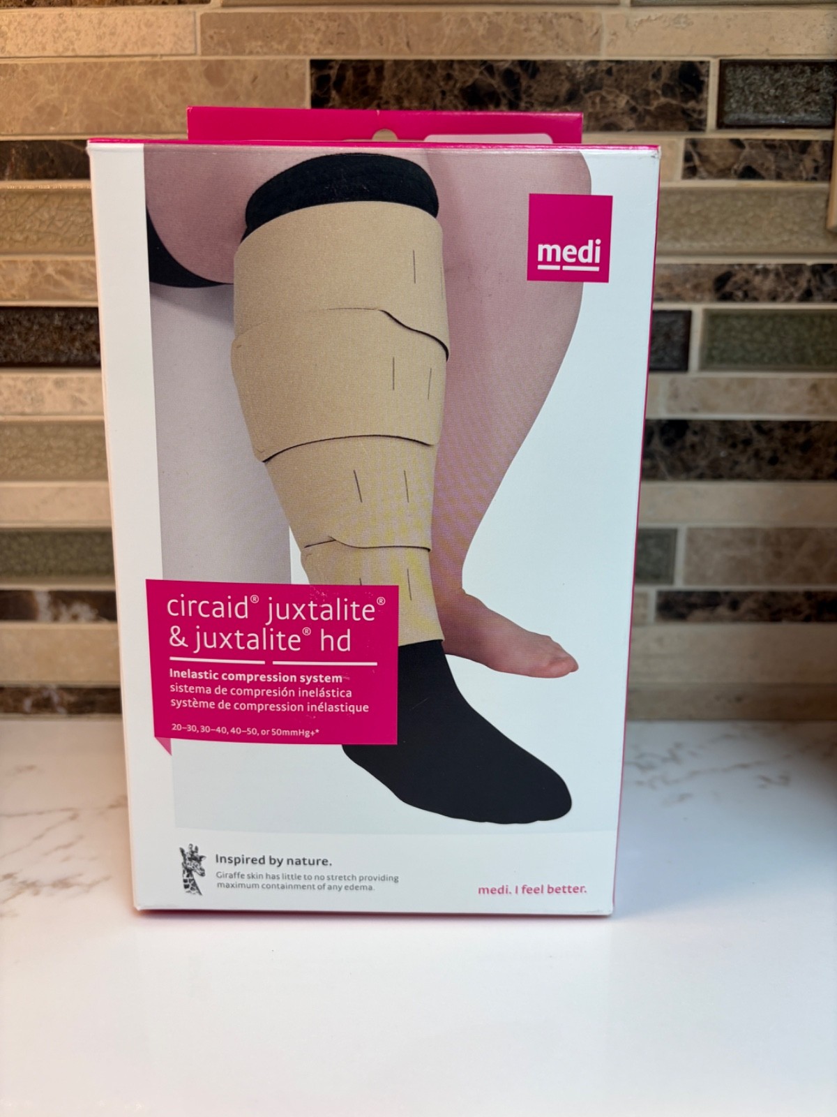 CircAid Juxtalite Lower Leg Compression System Designed X-Large FC, Beige, 28cm