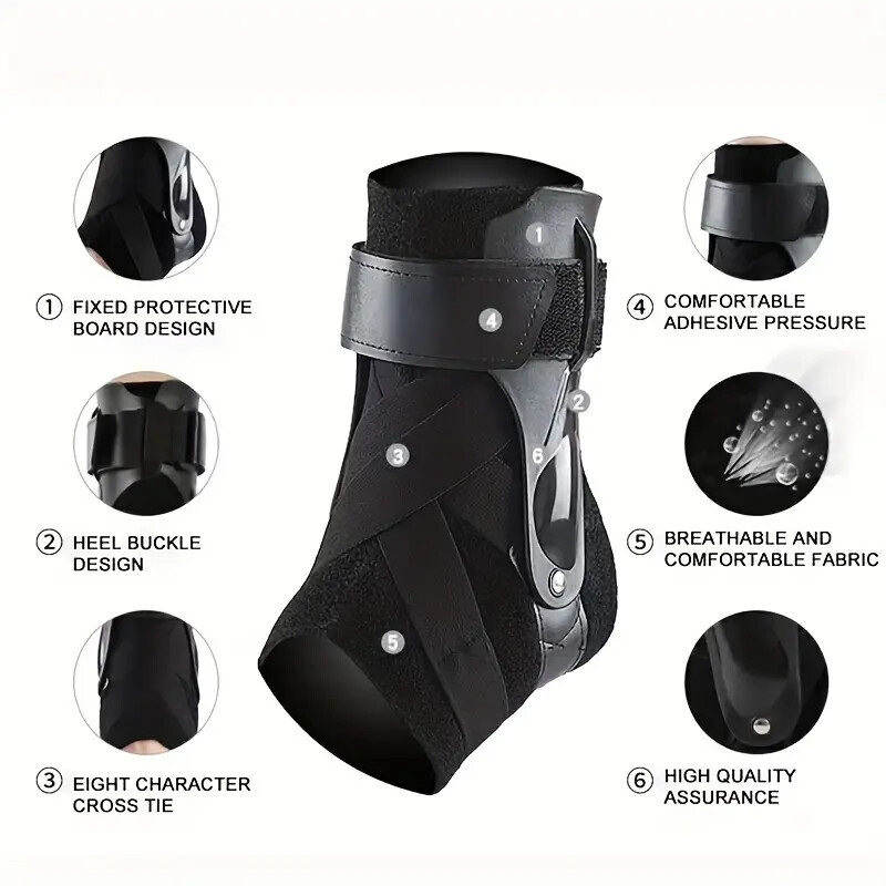 Adjustable Ankle Brace Protective Guards Splint Stabilizer Tendonitis Recovery