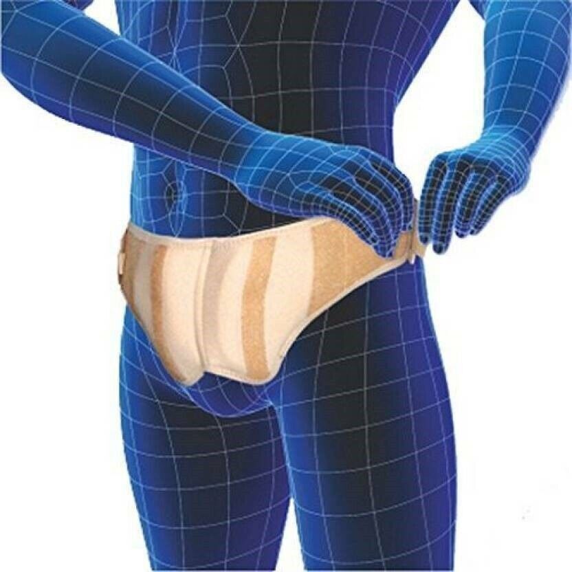 New Hernia Belt with double truss brace Support S/M/L/XL