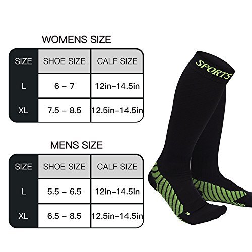 Men & Women Compression Socks Stockings by Pacearth Calf Leg Sports 20-30mmHg