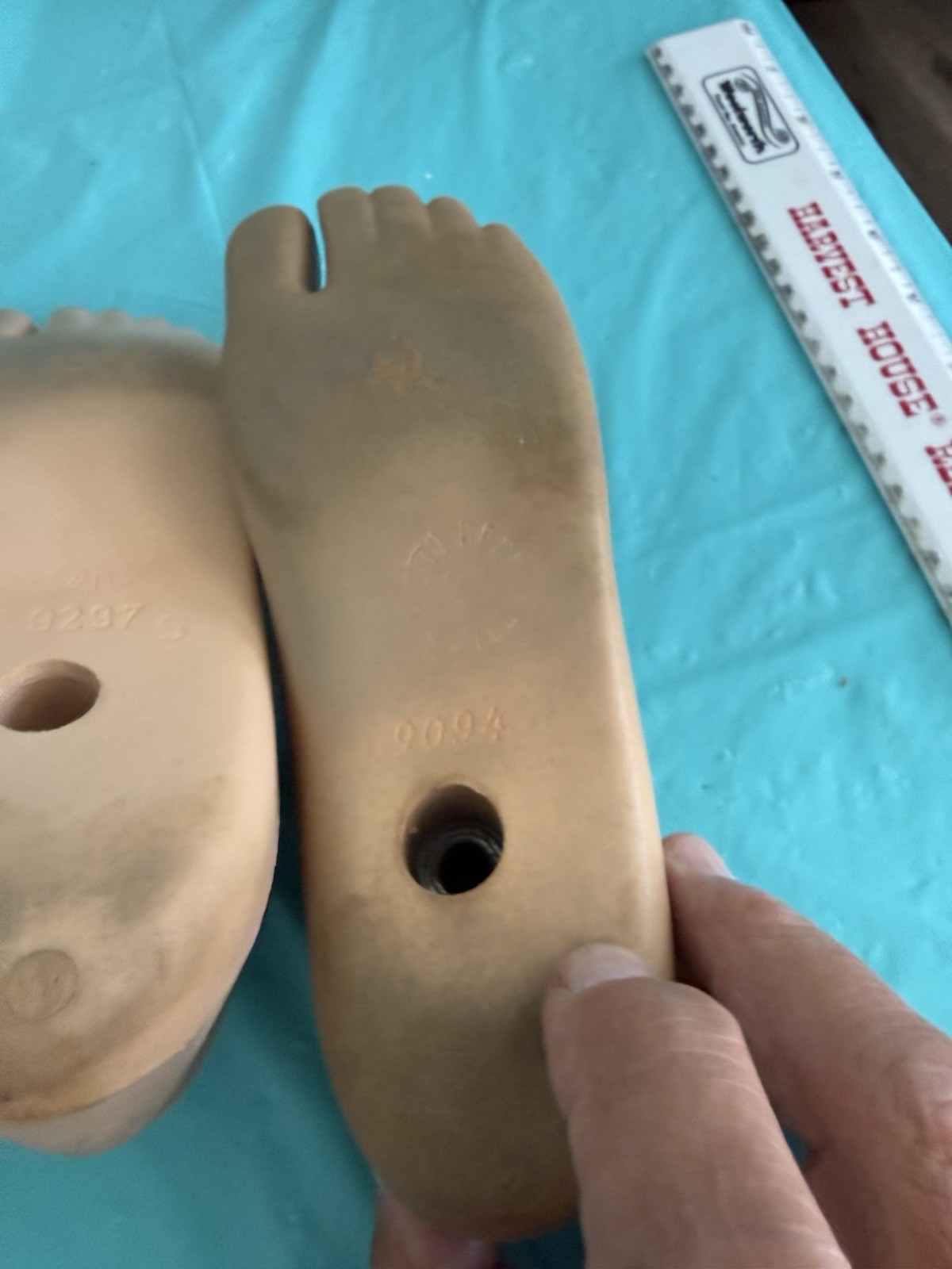 lot of 5 USED PROSTHETIC FEET. 3 OTTO BOCK -2 KINGSLEY JUVENILE