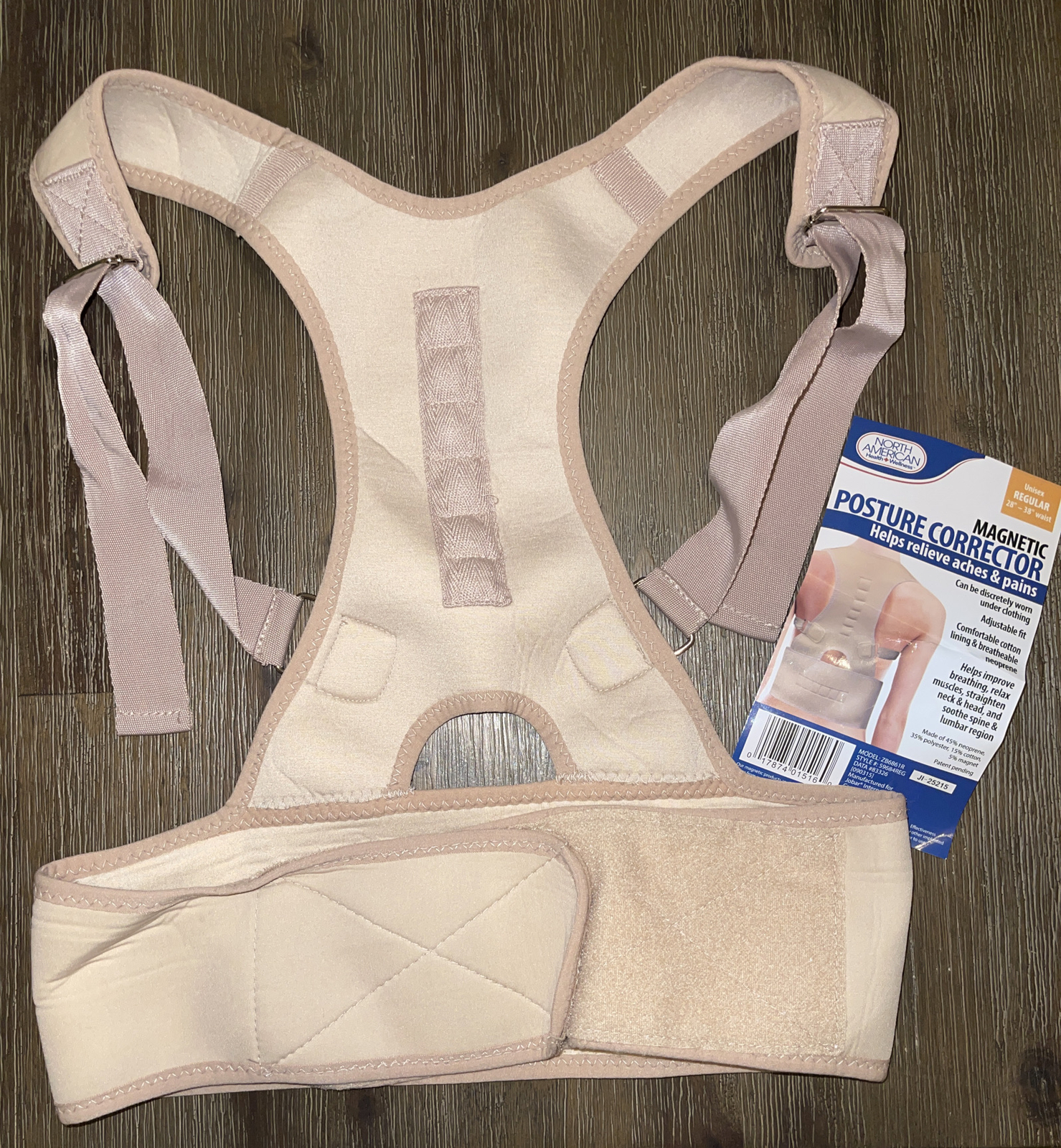 Magnetic Posture Corrector Unisex Regular Beige