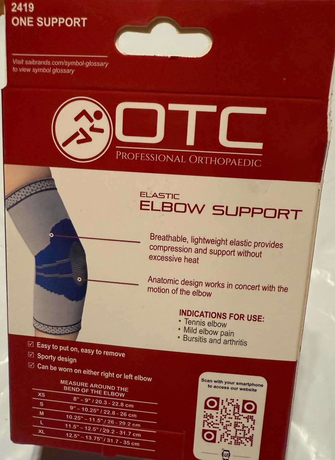 OTC Professional ORTHOPEDIC Elbow Brace Orthopedic Large Minimum Support