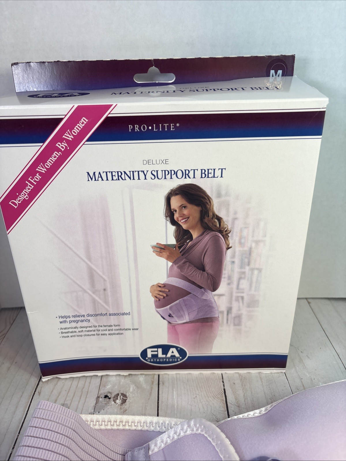 FLA Medium Pro-Lite Deluxe Maternity Support Belt Lavender
