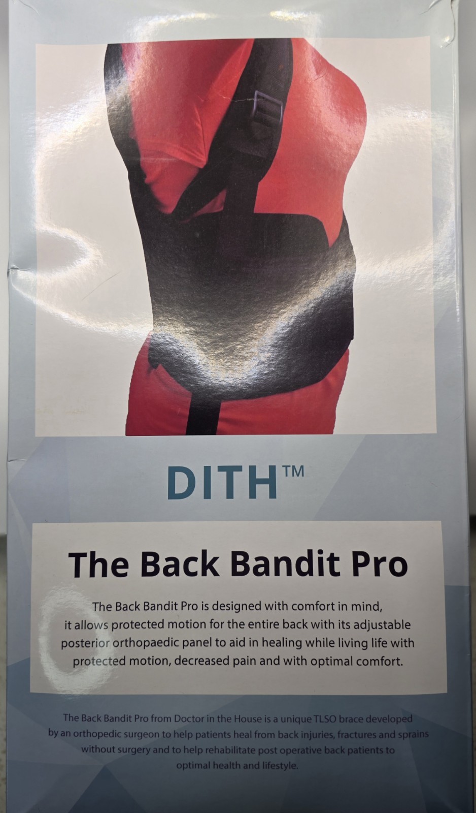 Doctor in the House DITH Back Bandit Pro Back Support Brace Universal Size/NEW!