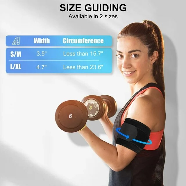 Bicep & Tricep Support Compression Sleeve Arm for Men and Women Tricep
