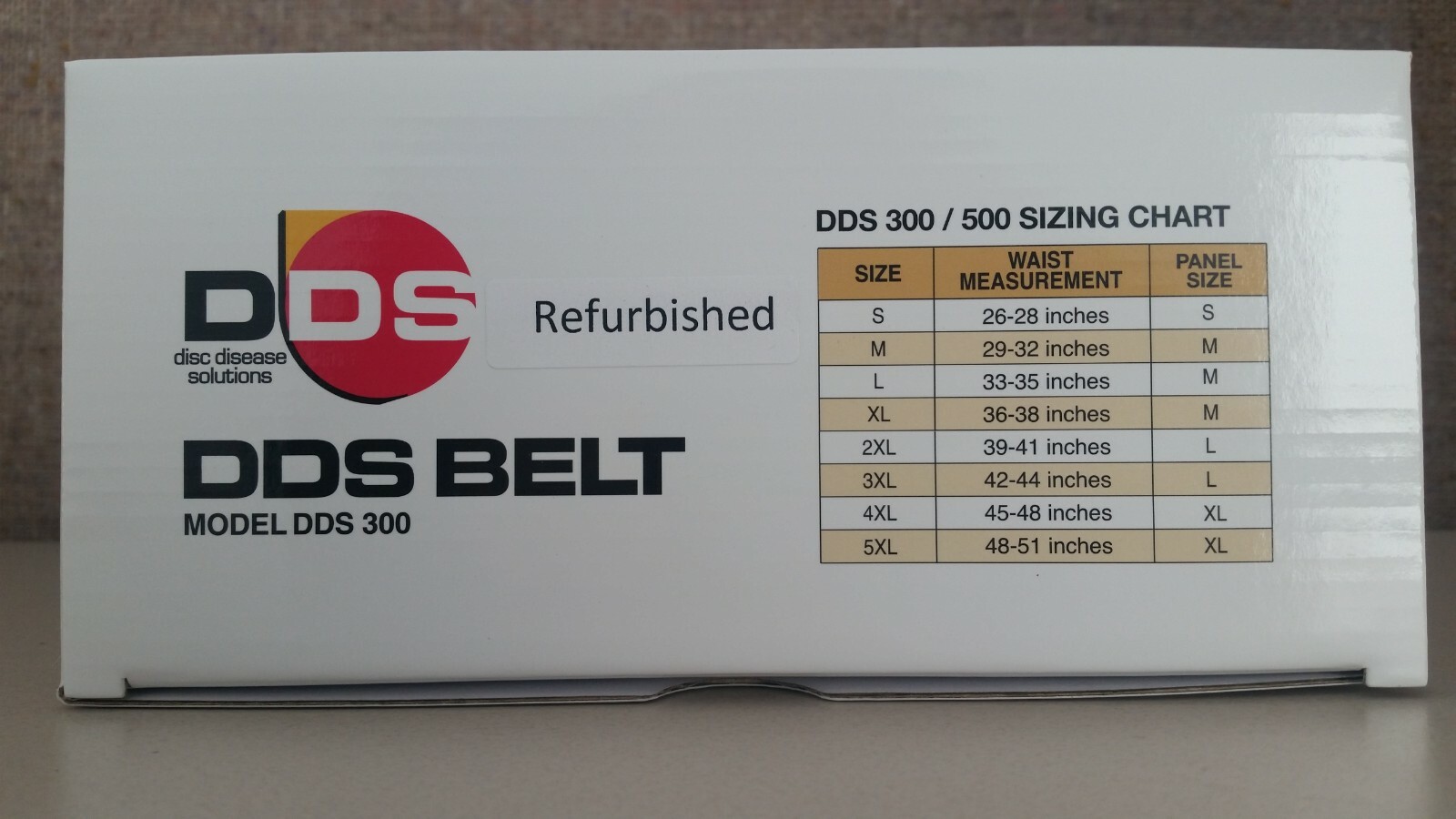 DDS 300 Decompression Back Brace *REFURBISHED Size: 2XL, 3XL, 4XL, 5XL, 6XL, 7XL