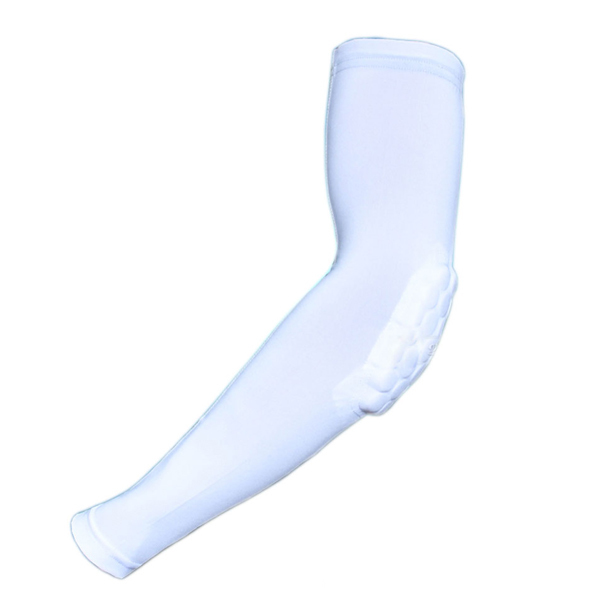 Child Adult Sport Basketball Honeycomb Pad Arm Hand Elbow Sleeve Brace Support