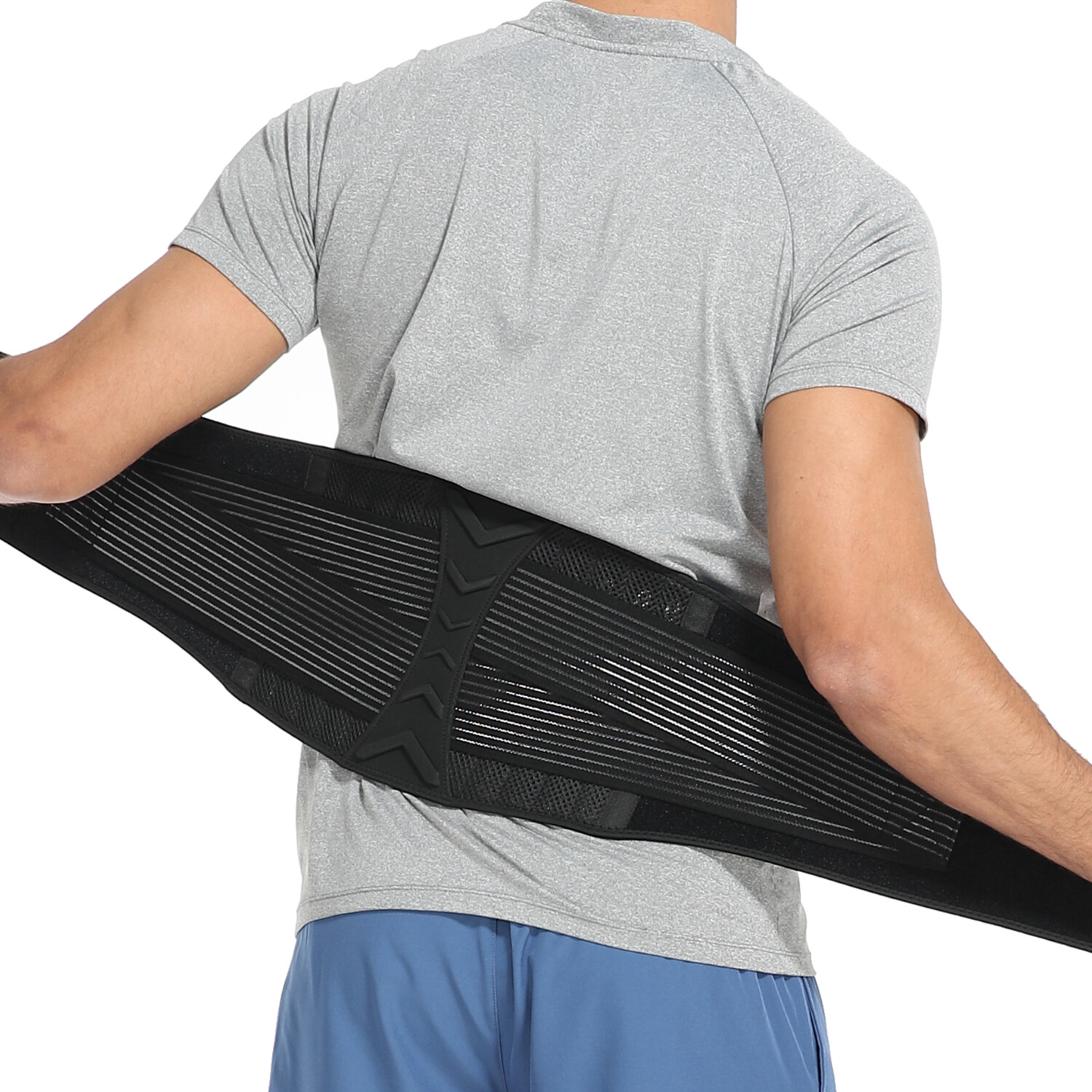 Unisex Lower Back Lumbar Support Belt Breathable Waist Brace for Pain Relief