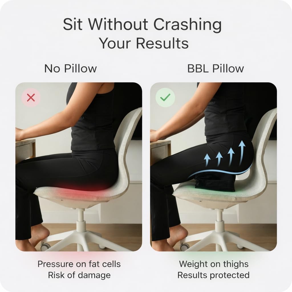 Mello Active BBL Pillow After Surgery – Doctor-Recommended, Firm and Lightwei…