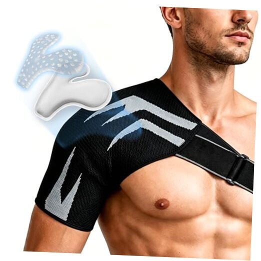 Shoulder Brace with Removable Gel Pad, Adjustable Compression Shoulder XX-Large