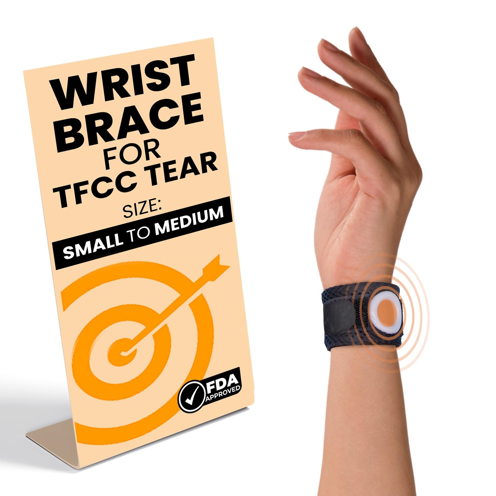 BULLSEYE Wrist Band – Silicone Ring Provides Pain Relief From TFCC Injury |