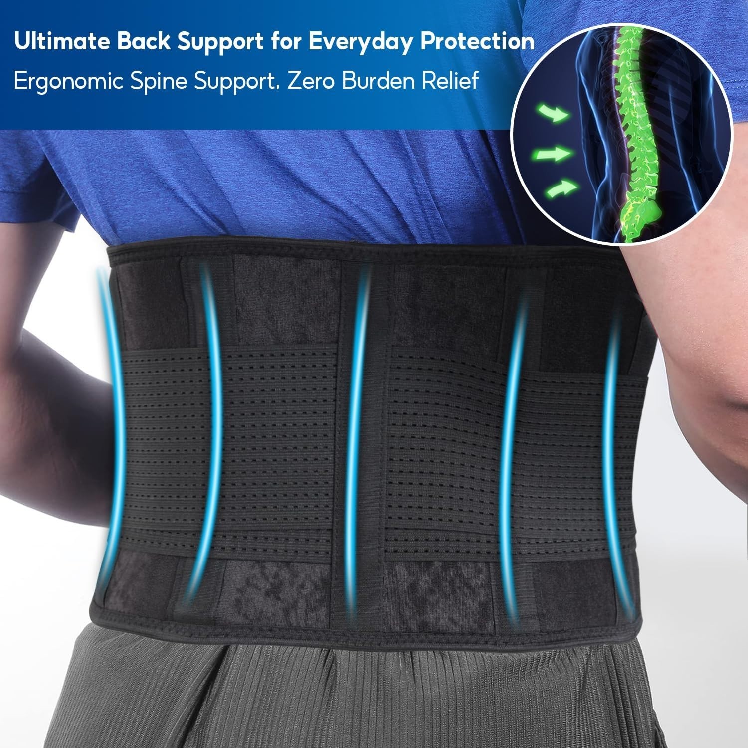 Ultimate Back Support Belt for Sciatica & Herniated Discs – XX-Large Size