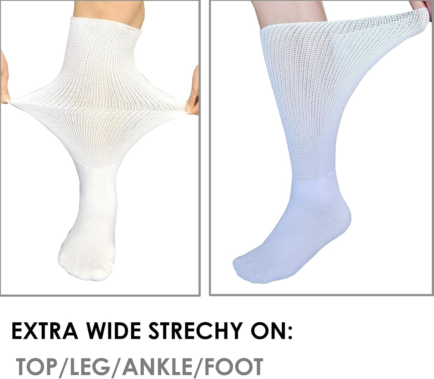 Replacement Socks for Air Cast Walking Boot – 2 Pairs Orthopedic Liners