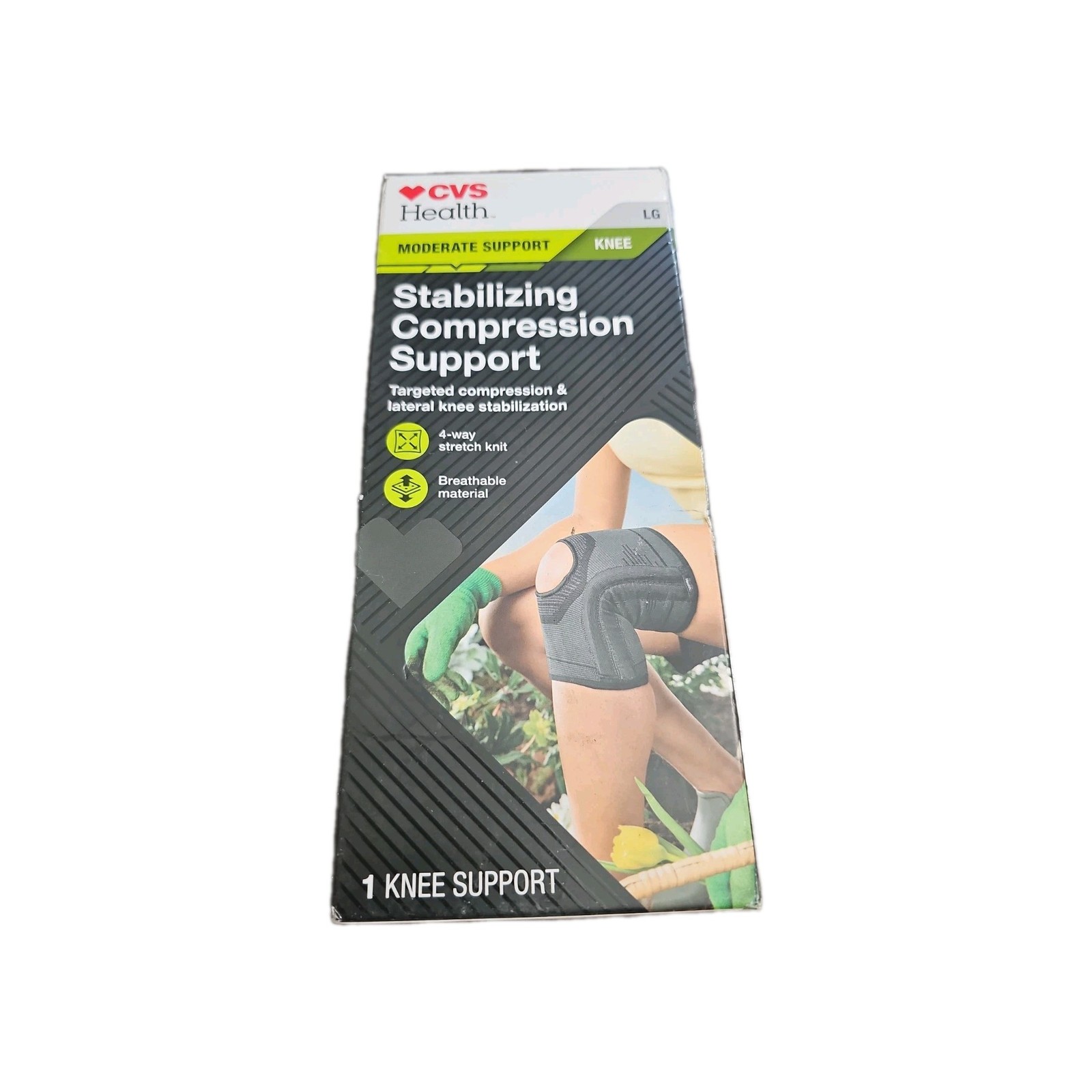 CVS HEALTH Stabilizing Compression Knee Support Size-LG