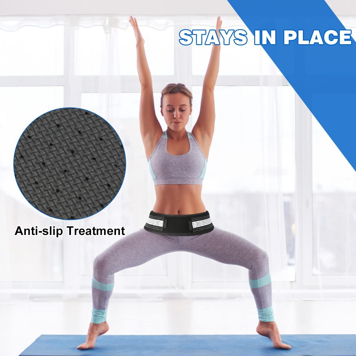 Sciatica Pelvis Lumbar Hip Pain Relief Lower Back Support Brace Men and Women
