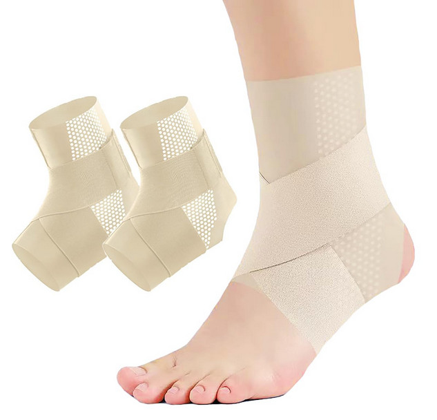 Ankle Braces for Women Men, 2 pcs Ankle Compression Sleeve Plantar Fasciitis Bra