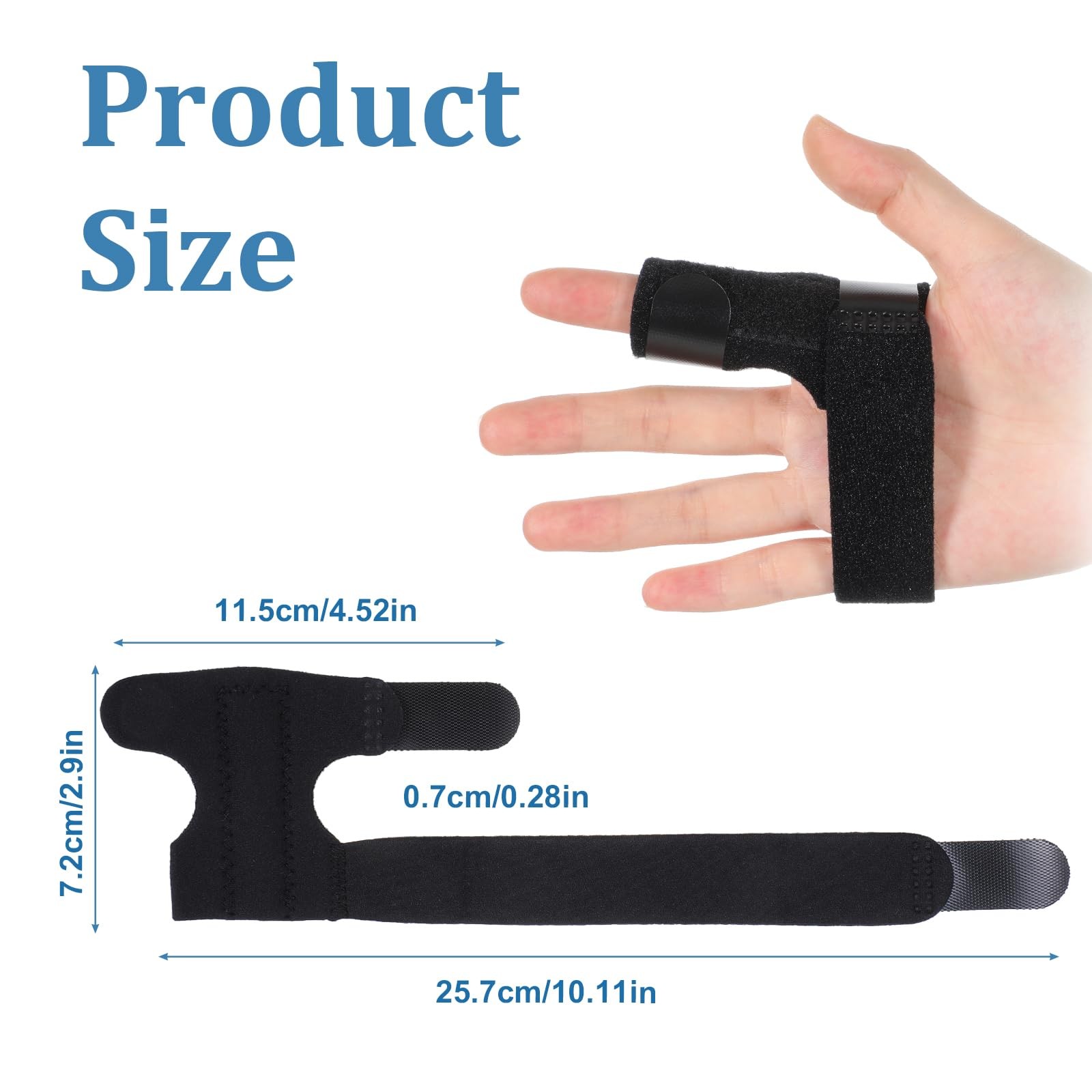 Wanmu 2Pcs Finger Braces, Adjustable Support Trigger Splint,…