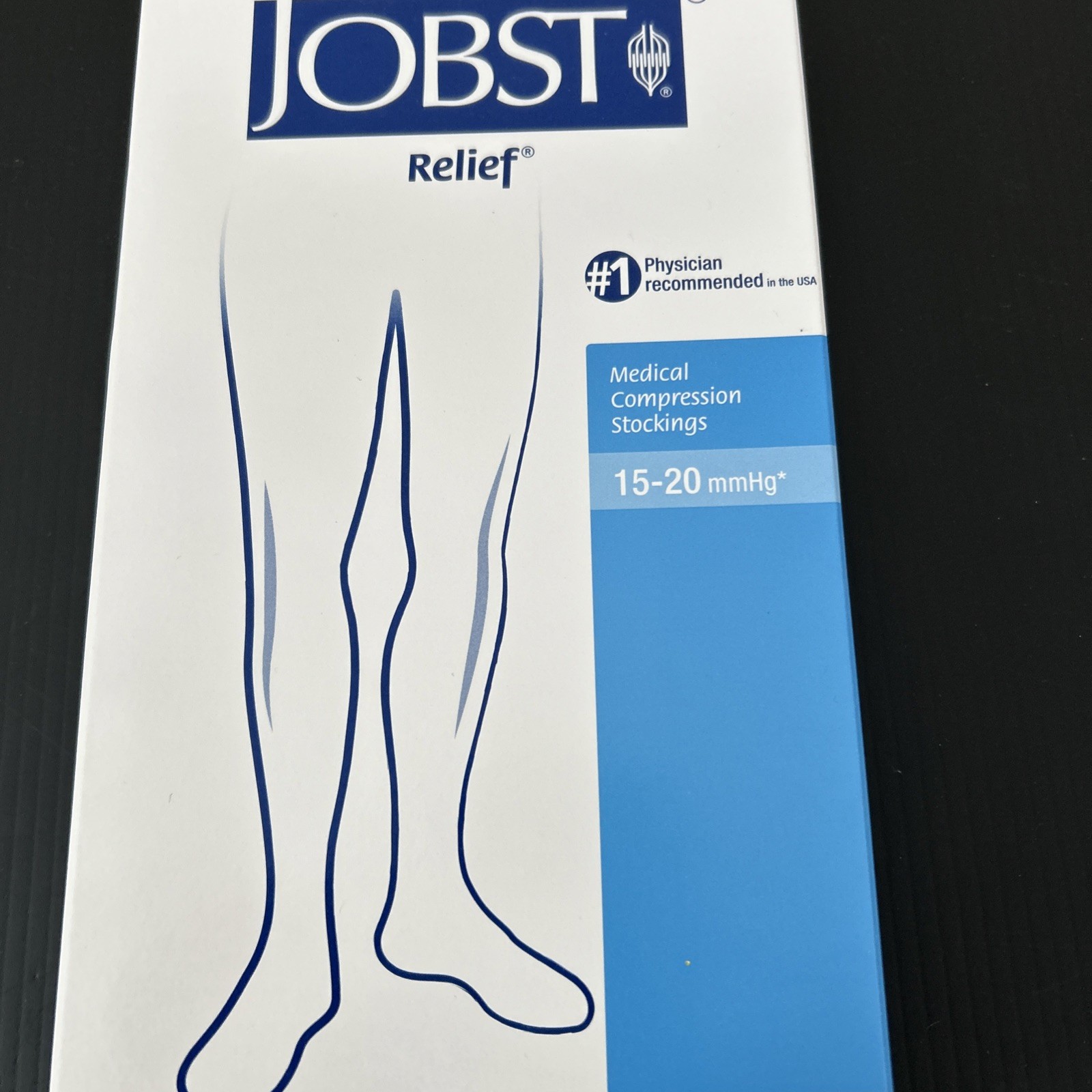 Jobst Relief Knee High Closed Toe Socks-15-20 mmHg Beige, Small- 114806