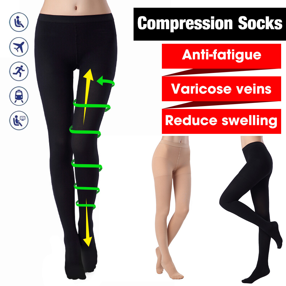 Compression Stockings Pantyhose Women Nursing Support for Relieve Varicose Veins