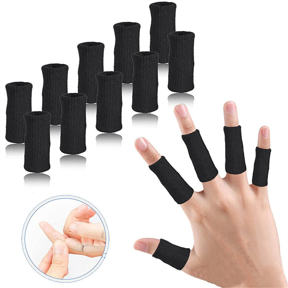 10x Finger Splint Stabiliser Finger Sleeves Thumb Support Protector Finger Brace