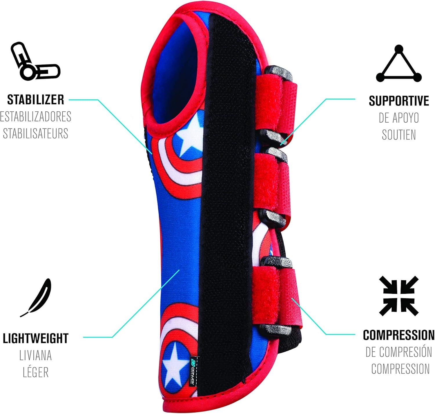 Marvels Spider-Man Wrist Brace w/Foam Lining, Palmer Stays Right Hand YOUTH