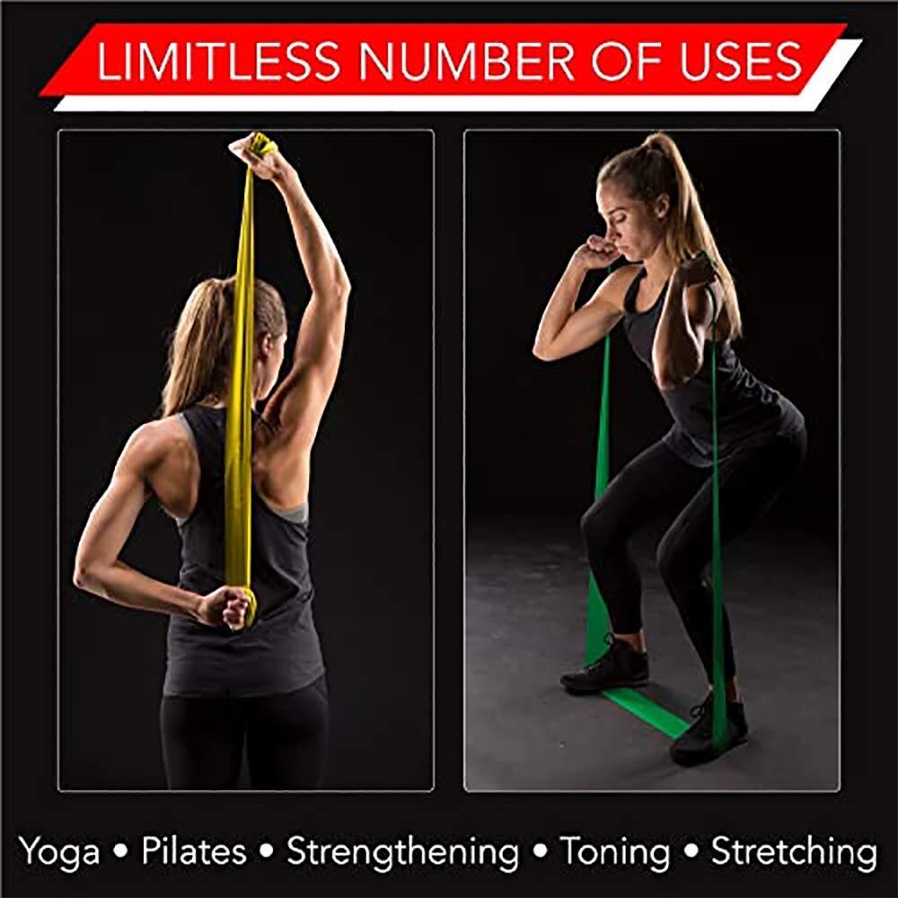 264014 ASO Ankle Stabilizer, Black, Medium & THERABAND Resistance Band Set, P…