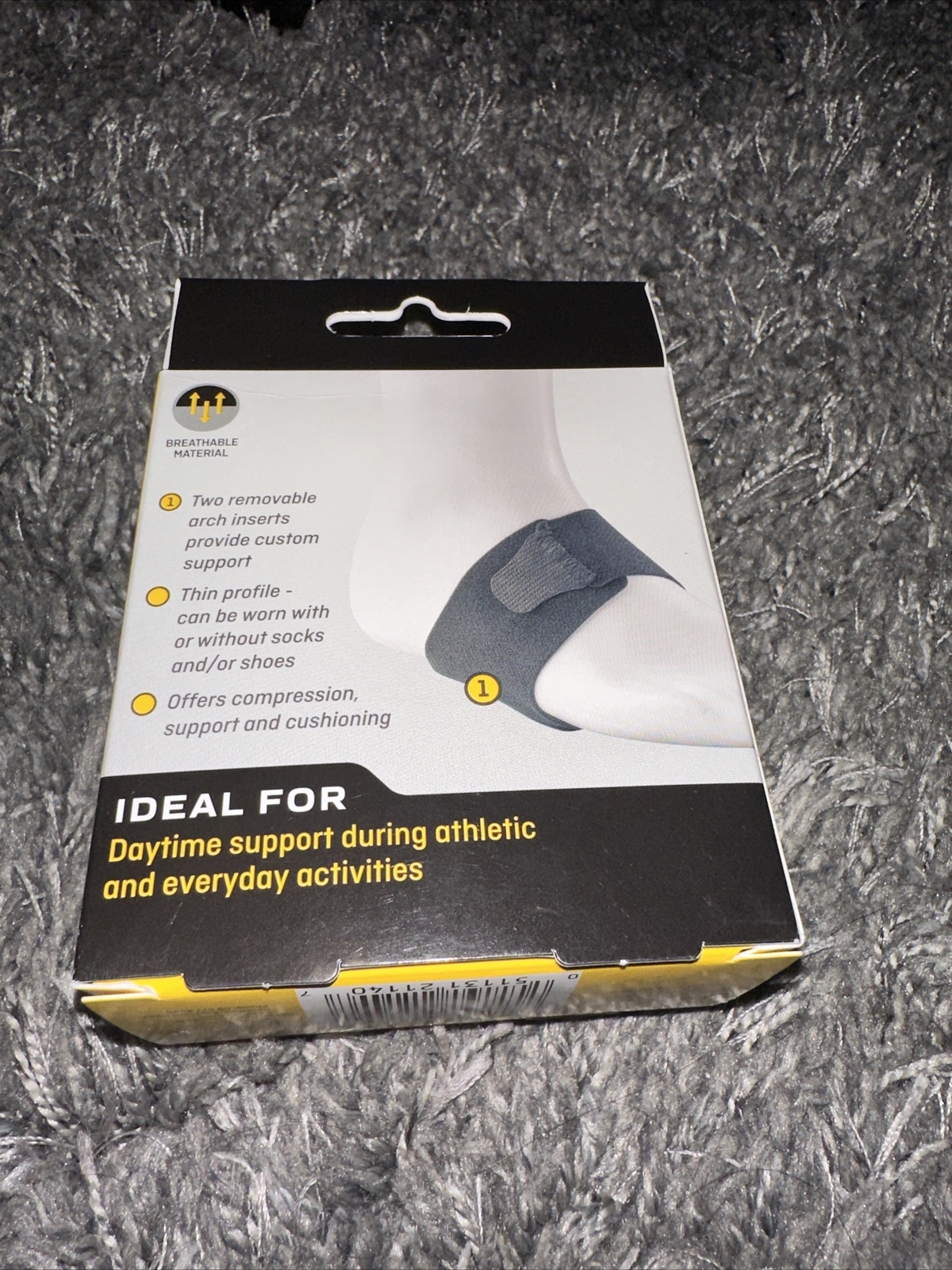 New 3M Futuro Foot Therapeutic Arch Support Adjustable Moderate Support, 1 Pair