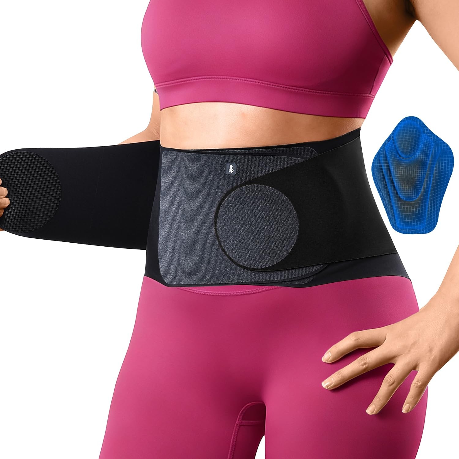 0.5mm Ultra Thin Back Brace Women Men Seamless Yoga Fabric All Day Comfort Wear